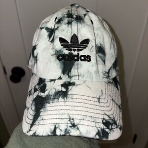 adidas Black and White Tie-Dye Hat